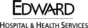 The image features a logo with text that reads EDWARD at the top, followed by HOSPITAL HEALTH SERVICES beneath it. The logo has a stylized graphic element and appears to be a corporate or branding emblem for an organization specializing in healthcare services.